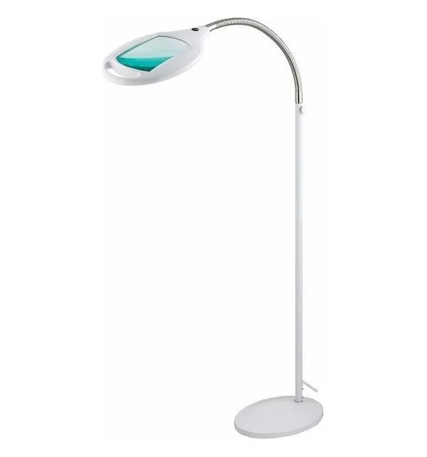 Лампа-лупа напольная 3Х с подсветкой 60 LED белая REXANT