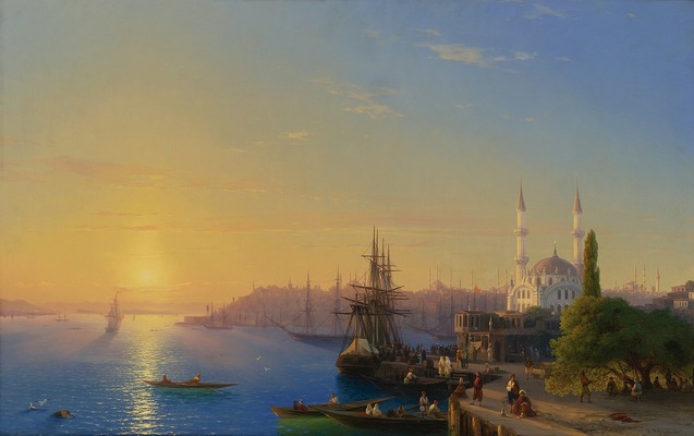 Вид Константинополя и Босфорского залива