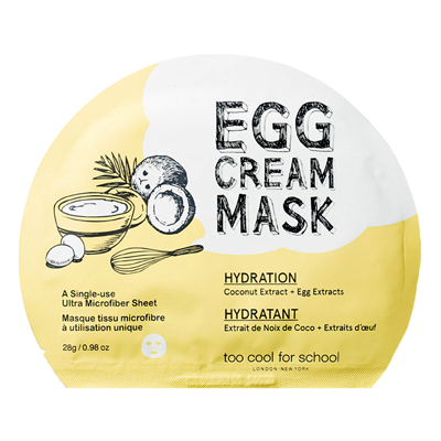 EGG CREAM MASK,TOO COOL FOR SCHOOL