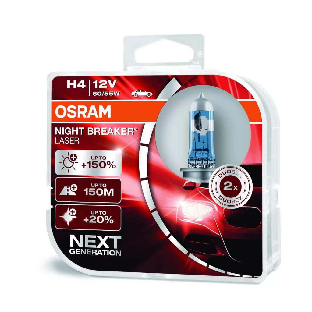 OSRAM H8 35W PGJ19-1+150% Night Braker Laser 3900K