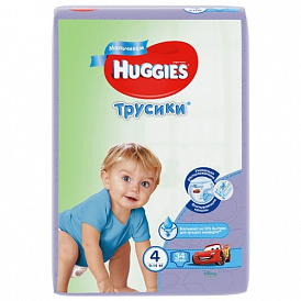 Трусики Huggies 4 (9-14 кг) 34 шт.